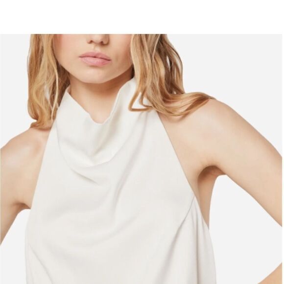 Elliat & Revolve Ivory Camo Blouson Halter Dress XL NWT - Picture 5 of 9